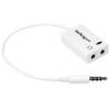 Image de StarTech.com 4 Position to 2x 3 Pin 3.5mm Headset Splitter Adapter - repartiteur de casque micro - 15.25 cm