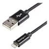 Image de StarTech.com Cable Apple Lightning vers USB pour iPhone 5 / iPod / iPad de 1 m - M/M - Noir (USBLT1MB) - cable Lightning - Lightning / USB - 1 m