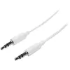 Image de Câble audio stéréo Mini-Jack 35 mm slim de 2 m - Blanc - STARTECH - M/M - Garantie à vie