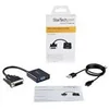 Image de StarTech.com Cable adaptateur actif DVI vers VGA - Convertisseur DVI-D vers HD15 - Male / Femelle - 1080p - Noir - adaptateur video - 24.8 m