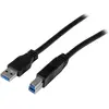 Image de Câble Usb Startech.com 1m Usb 3.0 Superspeed A Vers B Noir