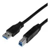 Image de StarTech.com Cable Certifie USB 3.0 A vers B 1 m - M/M - Cordon USB3 SuperSpeed USB A (M) USB B (M) - Cable USB 3.0 AB - Noir 1m - cable USB - USB Type B pour USB type A - 1 m