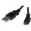 Image de StarTech.com Cable Micro USB 1 m - A vers Micro B coude 90° vers le haut - Cable USB Micro B Angle Coude vers le haut - Noir 1m - cable USB - Micro-USB de type B pour USB - 1 m