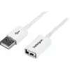 Image de Câble De Prolongation Usb Startech.com Usb2.0 1 Mètre Blanc