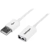 Image de Câble Rallonge USB - STARTECH - 1 m - Blanc - Double blindage - Moulé