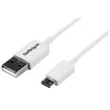 Image de StarTech.com Cable Micro USB 2 m - A vers Micro B - Cordon Micro USB 2.0 - 1x USB A (M) 1x USB Micro B (M) - Blanc 2m - cable USB - Micro-USB de type B pour USB - 2 m