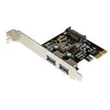 Image de StarTech.com Carte contrôleur PCIe a 2 ports USB 3.0 - Adaptateur PCI Express 2x USB Super Speed avec alimentation SATA - adaptateur USB - PCI Express x1 - USB 3.0 x 2