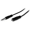 Image de Câble Rallonge Jack (3,5 Mm) Startech Mu2mmfs (2 M) Noir