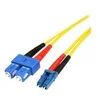 Image de StarTech.com 4m Fiber Optic Cable - Single-Mode Duplex 9/125 - LSZH - LC/SC - OS1 - LC to SC Fiber Patch Cable (SMFIBLCSC4) - cordon de raccordement - 4 m - jaune