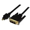 Image de StarTech.com Cable Adaptateur Micro HDMI® vers DVI-D M/M pour Tablet et Smartphone, 1x Micro HDMI (Type D) Male, 1x DVI-D (18+1) Male - 2m - cable adaptateur - HDMI / DVI - 2 m