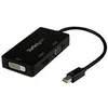 Image de StarTech.com Adaptateur Mini DisplayPort 3 en 1 - 1080p - Repartiteur Mini DP / Thunderbolt vers HDMI / VGA / DVI pour Votre Moniteur (MDP2VGDVHD) - adaptateur video - Mini DisplayPort / HDMI / DVI / VGA - 27 cm