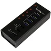Image de Startech.com Hub Usb 3.0 (5gbps) Alimenté De 4 Ports Avec Station De Recharge De 3 Ports Usb (2 X 1a, 1 X 2a) - Fixatio