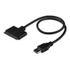 Image de StarTech.com Cable adaptateur USB 3.0 vers SATA III pour HDD/SSD SATA 2,5 avec UASP - Convertisseur USB vers SATA pour disque dur - Noir - contrôleur de stockage - SATA 6Gb/s - USB 3.0