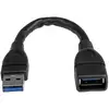 Image de Câble De Prolongation Usb Startechcom Usb3ext6inbk 15 Cm
