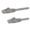 Image de StarTech.com Cable reseau Cat6 Gigabit UTP sans crochet de 3m - Cordon Ethernet RJ45 anti-accroc - Cable patch Male / Male - Gris - cordon de raccordement - 3 m - gris