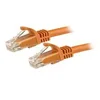 Image de StarTech.com 3m CAT6 Ethernet Cable, 10 Gigabit Snagless RJ45 650MHz 100W PoE Patch Cord, CAT 6 10GbE UTP Network Cable w/Strain Relief, Orange, Fluke Tested/Wiring is UL Certified/TIA - Category 6 - 24AWG (N6PATC3MOR) - cordon de raccordement - 3 m - ora