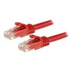 Image de StarTech.com Cable reseau Cat6 Gigabit UTP sans crochet - Cordon Ethernet RJ45 anti-accroc - M/M - cordon de raccordement - 3 m - rouge