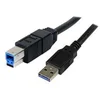 Image de StarTech.com Cable USB 3.0 SuperSpeed 3 m - Cordon USB 3.0 A vers B Male / Male - 3 metres Noir - cable USB - USB Type B pour USB type A - 3 m