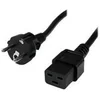 Image de StarTech.com Cordon d'alimentation Schuko CEE7 vers IEC 320 C19 de 2m pour ordinateur - Cable secteur PC CEE7 vers C19 - Male / Femelle - cable d'alimentation - IEC 60320 C19 pour power CEE 7/7 - 2 m