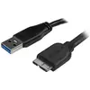 Image de Câble Usb Startech.com Slim Usb 3.0 A To Micro B - 0.5m