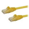 Image de StarTech.com Cable reseau Cat6 Gigabit UTP sans crochet de 2m - Cordon Ethernet RJ45 anti-accroc - Cable patch Male / Male - Jaune - cordon de raccordement - 2 m - jaune