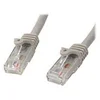 Image de StarTech.com Cable reseau Cat6 Gigabit UTP sans crochet de 2m - Cordon Ethernet RJ45 anti-accroc - Cable patch Male / Male - Gris - cordon de raccordement - 2 m - gris