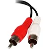 Image de Câble en Y Mini-Jack 35 mm vers 2x RCA - STARTECH - Connecteurs à code de couleurs - Noir