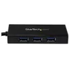 Image de StarTech.com Hub USB 3.0 portable a 3 ports avec adaptateur Gigabit Ethernet NIC et cable integre - Aluminium - concentrateur (hub) - 3 ports - Ordinateur de bureau