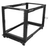 Image de StarTech.com Rack de serveur reglable a cadre ouvert 12U 4 montants - Bati rack avec roulettes et gestion de cables (4POSTRACK12U) - rack - 12U