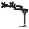Image de StarTech.com Bras articule pour 2 moniteurs avec gestion de cables et hauteur ajustable - Support de bureau double ecran - bras reglable