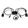 Image de StarTech.com Switch KVM USB VGA a 2 ports - Commutateur ecran clavier souris alimente par USB avec cables KVM et commutateur a distance - commutateur KVM - 2 ports