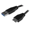 Image de Câble Slim Usb 3.0 Type-a Vers Micro Usb 3.0 B (mâle/mâle - 0.15 M)