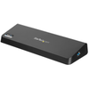 Image de StarTech.com Station d'accueil USB 3.0 PC portable / Ultrabook - 2 sorties video HDMI / DisplayPort 4K, GbE, USB 3.0, charge rapide USB - station d'accueil - USB - HDMI, DP - 1GbE