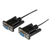 Image de StarTech.com Cable null modem serie DB9 RS232 de 1m - Cordon serie DB9 vers DB9 - Femelle / Femelle - Noir - cable de modem nul - DB-9 pour DB-9 - 1 m