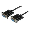 Image de StarTech.com Cable null modem serie DB9 RS232 de 2m - Cordon serie DB9 vers DB9 - Femelle / Femelle - Noir - cable de modem nul - DB-9 pour DB-9 - 2 m