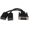 Image de StarTech.com DMS-59 to DisplayPort - 8in - DMS 59 to 2x DP - Y Cable - DMS-59 Adapter - DisplayPort Splitter Cable - LFH Cable (DMSDPDP1) - repartiteur d'ecran - 20.3 cm