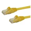 Image de StarTech.com Cable reseau Cat6 Gigabit UTP sans crochet de 3m - Cordon Ethernet RJ45 anti-accroc - Cable patch Male / Male - Jaune - cordon de raccordement - 3 m - jaune
