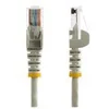 Image de StarTech.com Cable reseau Cat5e UTP sans crochet de 3 m - Cordon Ethernet RJ45 anti-accroc - Cable patch - M/M - Gris - cordon de raccordement - 3 m - gris