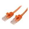 Image de StarTech.com Cable reseau Cat5e UTP sans crochet de 1 m - Cordon Ethernet RJ45 anti-accroc - Cable patch Male / Male - cordon de raccordement - 1 m - orange
