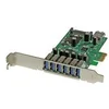 Image de StarTech.com Carte contrôleur PCI Express a 7 ports USB 3.0 - 6 externes 1 interne - Adaptateur PCIe USB avec UASP et alimentation SATA - adaptateur USB - PCIe 2.0