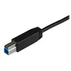 Image de StarTech.com Cable USB 3.1 USB-C vers USB-B de 1 m - Cordon USB C vers B - Male / Male - Noir - Cable USB de type-C - 24 pin USB-C pour USB Type B - 1 m