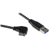 Image de Câble Micro USB 3.0 slim - STARTECH - 2 m - Connecteur à angle droit - Blindé