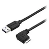 Image de StarTech.com Cable Micro USB 3.0 slim - Cordon USB-A vers Micro-B a angle droit de 2 m - USB 3.1 Gen 1 (5 Gb/s) - M/M - cable USB - Micro-USB de type B pour USB type A - 2 m
