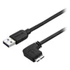 Image de StarTech.com Cable Micro USB 3.0 slim - Cordon USB-A vers Micro-B a angle droit de 1 m - USB 3.1 Gen 1 (5 Gb/s) - M/M - cable USB - Micro-USB de type B pour USB type A - 1 m
