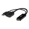 Image de StarTech.com 4K 30Hz HDMI to DisplayPort Video Adapter w/ USB Power - 6 in - HDMI 1.4 (Male) to DP 1.2 (Female) Active Monitor Converter (HD2DP) - cable adaptateur - DisplayPort / HDMI - 25.5 cm