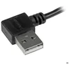 Image de STARTECH.COM Câble USB A vers Micro B avec connecteurs coudés à angle droit - Cordon Micro USB - M/M - 1 m - Noir