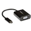 Image de StarTech.com USB-C to VGA Adapter - Black - 1080p - Video Converter For Your MacBook Pro - USB C to VGA Display Dongle (CDP2VGA) - adaptateur USB / VGA - 24 pin USB-C pour HD-15 (VGA) - 18 cm