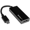 Image de StarTech.com Adaptateur video USB-C vers HDMI - Convertisseur Type-C vers HDMI - Compatible Thunderbolt 3 - 4K 30 Hz - Noir (CDP2HD) - adaptateur video externe - noir