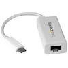 Image de StarTech.com Adaptateur USB C vers Gigabit Ethernet - Compatible Thunderbolt 3 - Support du pilote natif pour MacBook Windows et Chrome OS - adaptateur reseau - USB-C - Gigabit Ethernet
