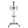 Image de StarTech.com Chariot TV pour ecran de 32 po a 75 po - Reglage de la hauteur sans effort (STNDMTV70) chariot - pour ecran plat - noir, argent